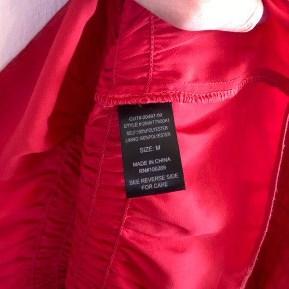 Francesca's Trixxi Puff Sleeve Smocked Long Midi Dress Ruffled Size Small/Medium - Picture 6 of 8